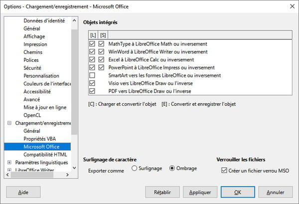 Compatibilité LibreOffice Microsoft Office : les bons réglages