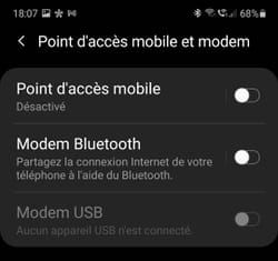 Partage connexion WiFi et accès à internet Box