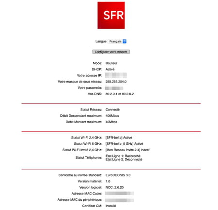 Améliorer le WiFi d'une box SFR