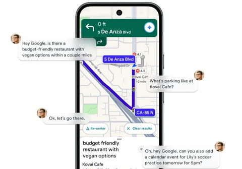 Gemini d&eacute;barque dans Google Maps pour une navigation vraiment assist&eacute;e