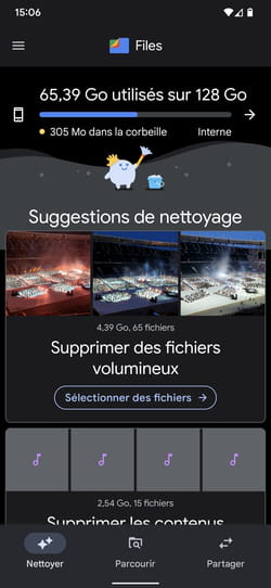 Mémoire interne: Libérer de l'espace sur Android 