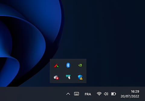 Zone de notification Windows&nbsp;: organiser les ic&ocirc;nes