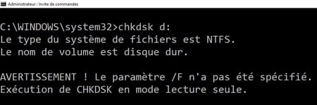 Chkdsk : vérifier et réparer un disque ou une clé USB