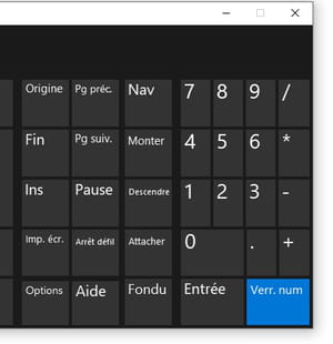 Un clavier avec cadran rotatif au lieu d'un pavé numérique