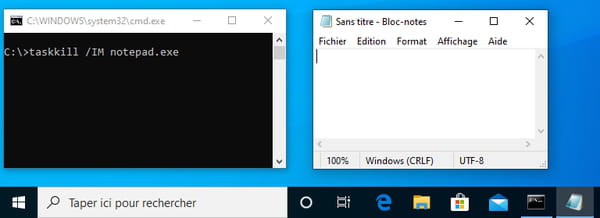TaskKill / IM notepad.exe