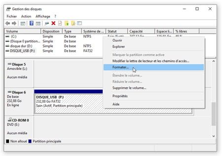 Astuce pour formater une carte mémoire ou un disque dur HDD 64go ou plus  EXFAT en FAT32