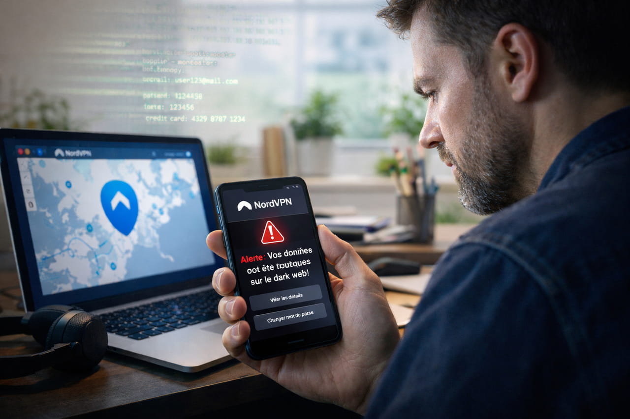 Dark Web Monitor offert : NordVPN Basique s'impose comme l'abonnement sécurité le plus rassurant de la fin d'année