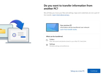 Windows 11 vous aidera à récupérer le contenu d'un ancien PC (mais pas tout)
