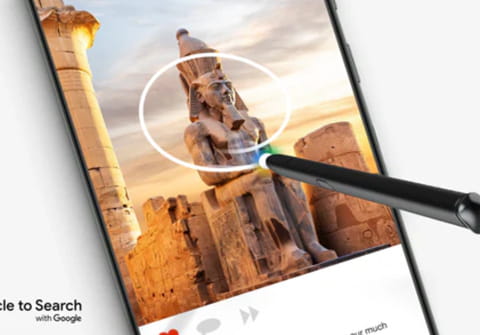 La fonction Entourer pour chercher va pouvoir traduire du texte en mouvement