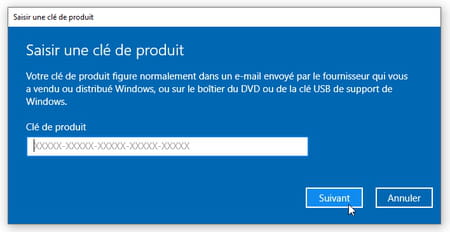 LICENCE D'ACTIVATION WINDOWS 10 PRO D'ORIGINE