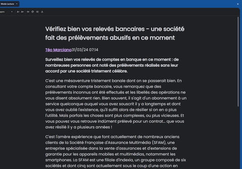 Mode Lecture de Chrome, Edge et Firefox&nbsp;: une fonction pour lire confortablement le contenu des pages Web