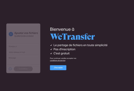 wetransfer franÃ§ais