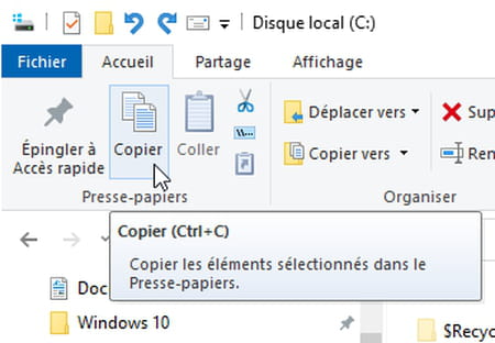 Les raccourcis clavier Windows