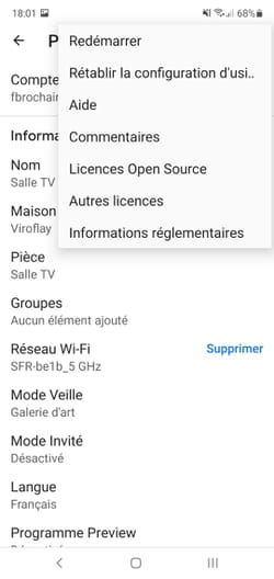 Chromecast avec SFR : paramétrage, configuration, réinitialisation