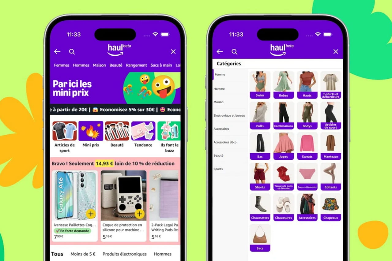 Amazon Haul est disponible en France, avec des milliers d'articles à tout petits prix