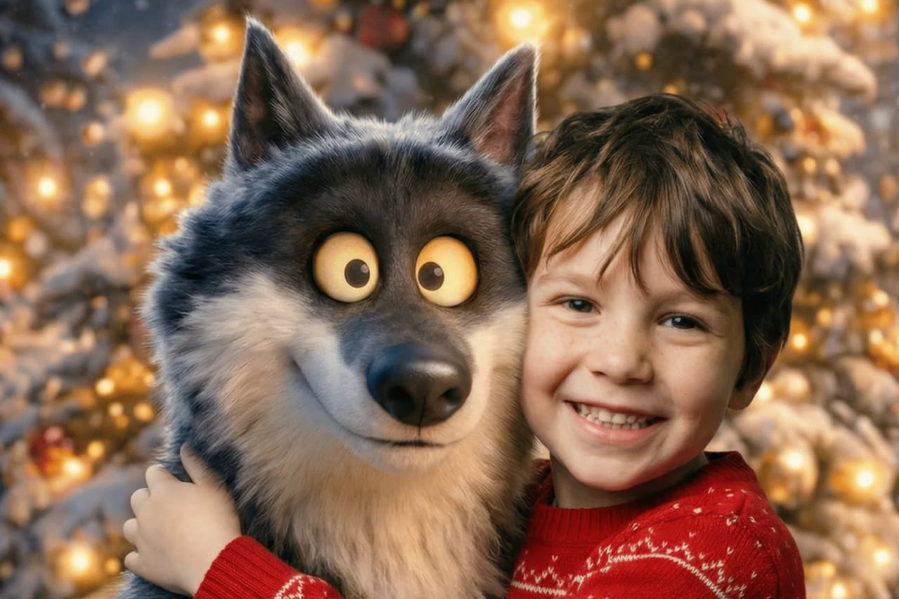 Vous pouvez vous prendre en photo avec le loup mal-aimé d'Intermarché dans les Photomaton