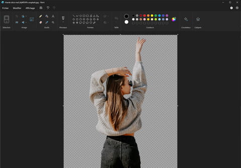 Supprimer l'arri&egrave;re-plan d'une photo avec Paint