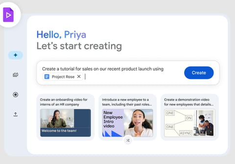 L'outil de cr&eacute;ation vid&eacute;o Google Vids est disponible pour tous gratuitement