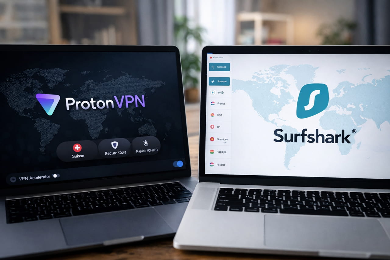 ProtonVPN vs Surfshark : deux trajectoires qui s'écartent, un choix qui n'a plus rien d'évident
