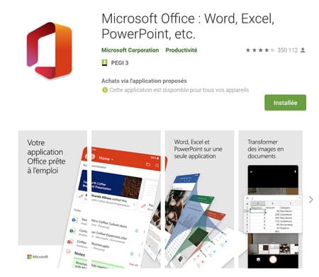 Office mobile gratuit : Word, Excel, PowerPoint sur téléphone