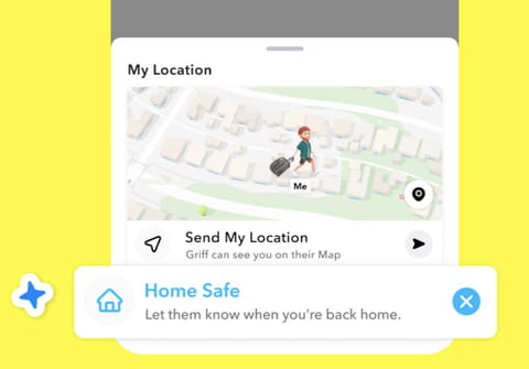 Home Safe : une nouvelle fonction Snapchat pour rassurer vos amis en fin de soirée