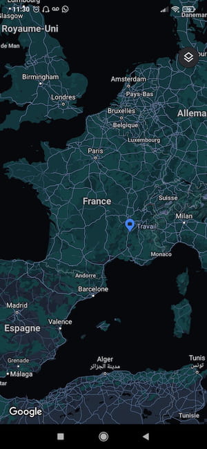 GPS : et longitude dans Google Maps