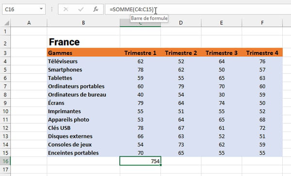 Somme Excel Toutes Les Solutions Pour Faire Des Additions