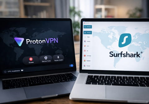 ProtonVPN vs Surfshark&nbsp;: deux trajectoires qui s'&eacute;cartent, un choix qui n'a plus rien d'&eacute;vident