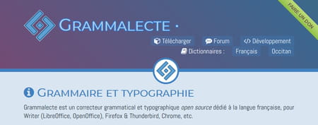 Téléchargement de Grammalecte